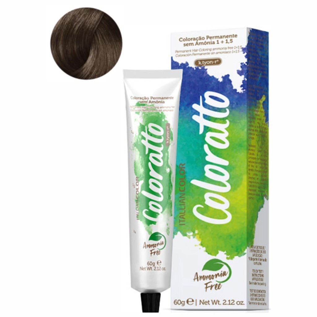Tonalizante Coloratto Sem Amonia 7.7 Louro Marrom 60G