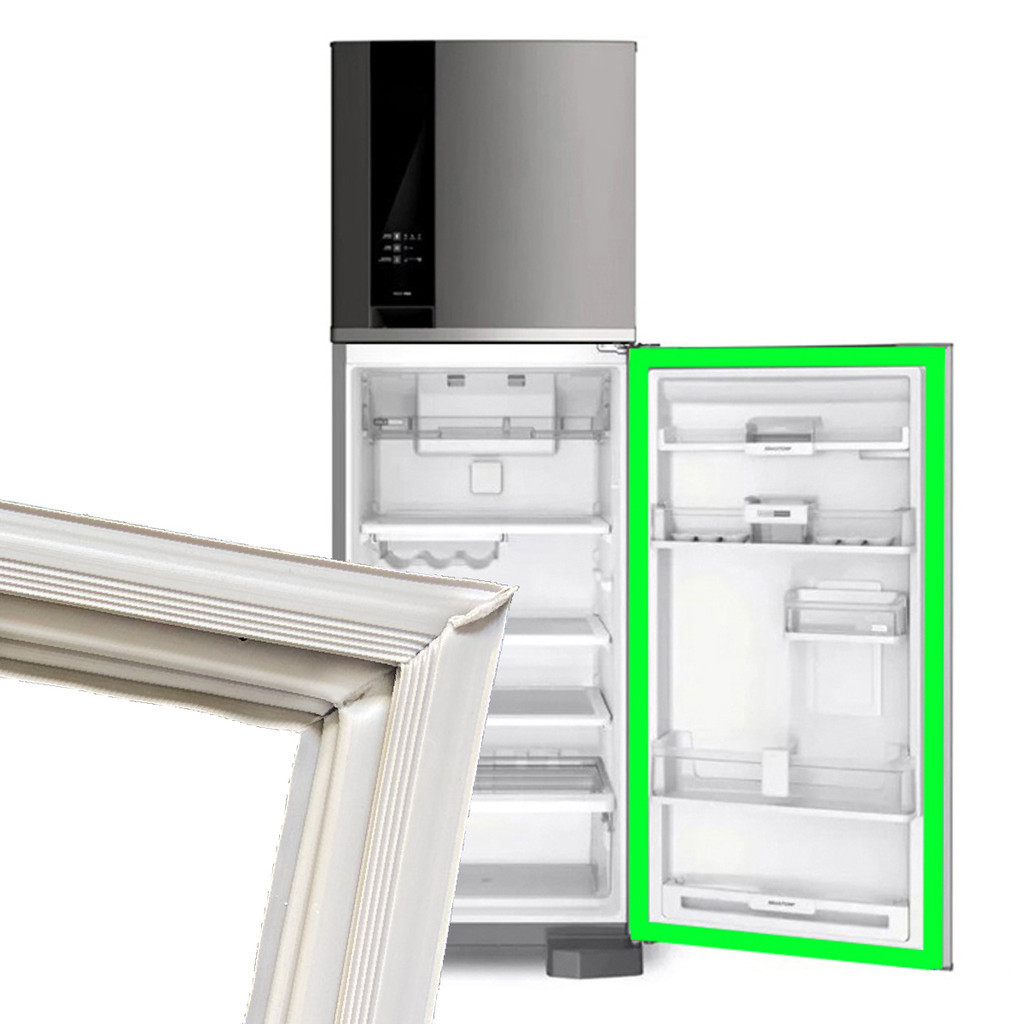 Borracha Gaxeta Para Esmaltec Geladeira Refrigerador Porta Inferior Er36d Er360 Rcd37 Rcb37