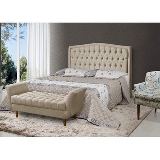 Cabeceira King 195cm Madeira Maciça Costa Rica King em Oferta na Shopee