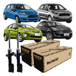 Par Amortecedor Dianteiro Original Ford New Fiesta 1.6 2014