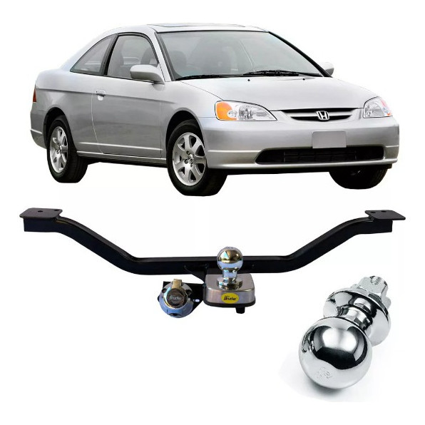 Engate Reboque Honda Civic 1996 A 2005 Rabicho Tração 700kg