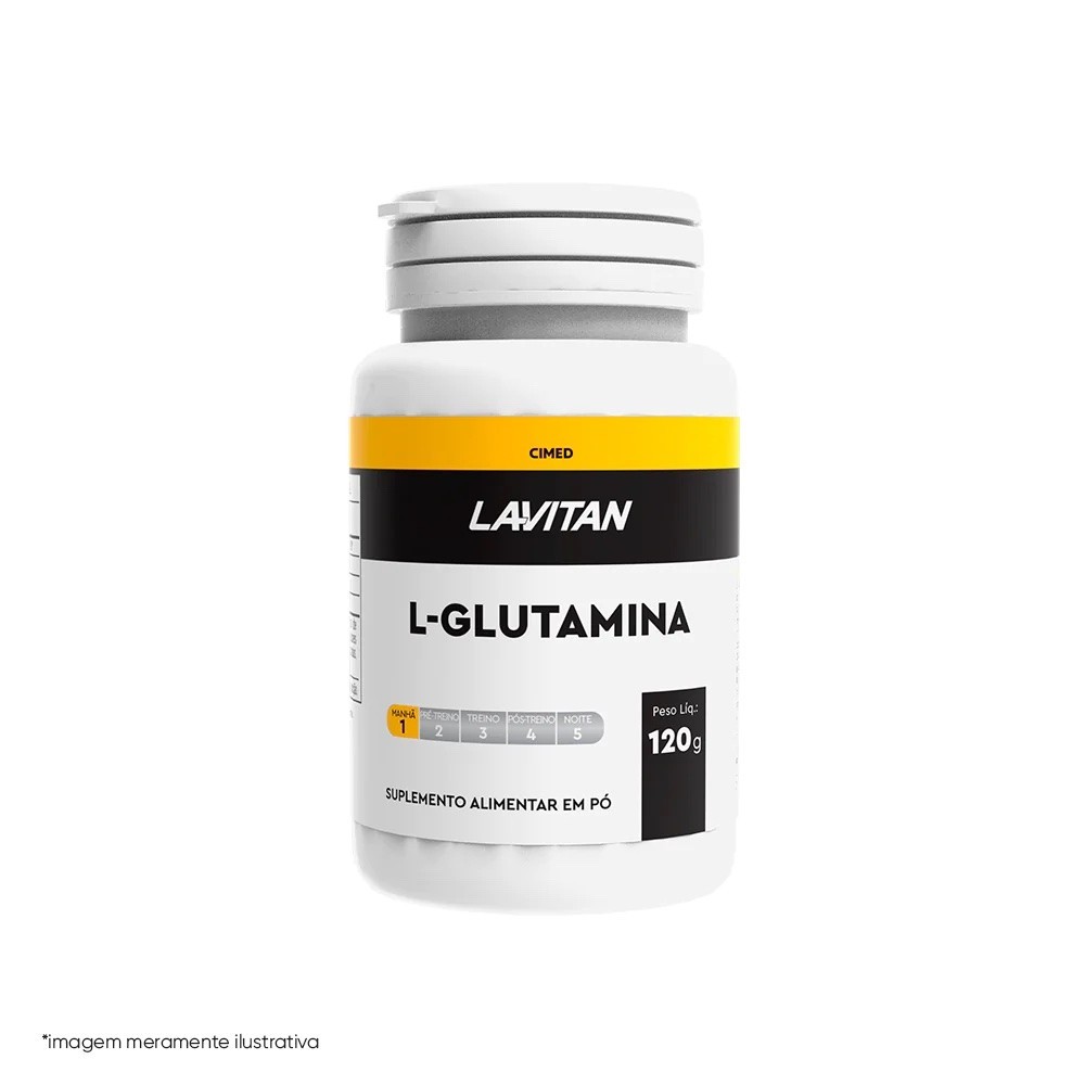 Lavitan 100% Glutamina de alta pureza 120g Aminoacido