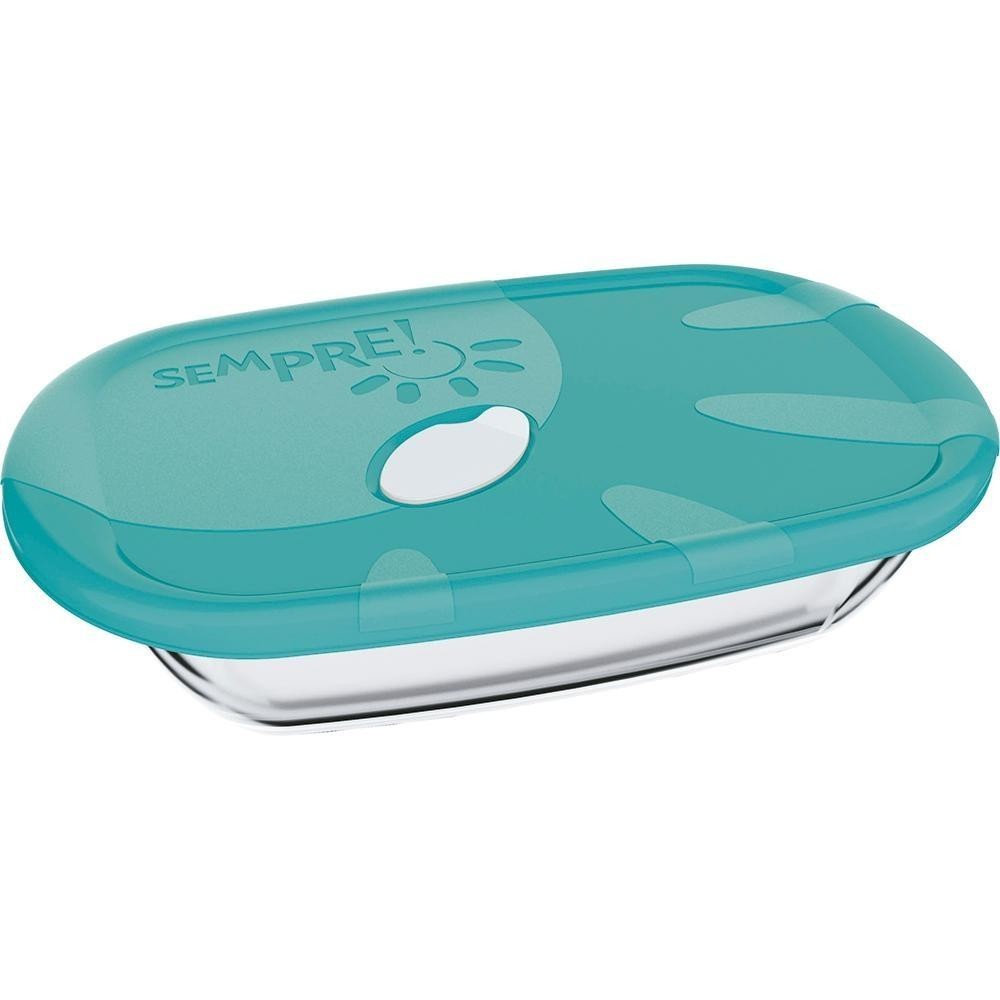 Assadeira Retangular 1.8l com Tampa Sempre Sortida - Home & Living