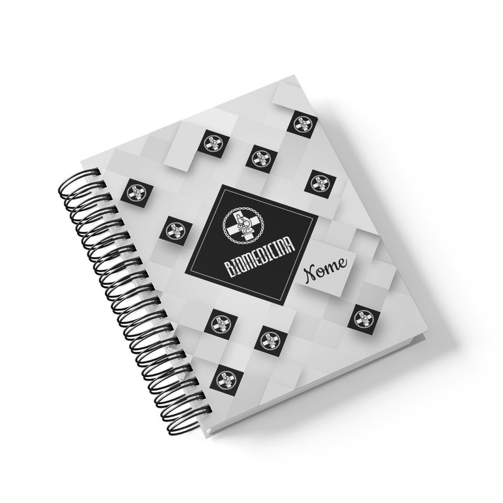 Caderno Personalizado Biomedicina (Modelo 03) - A5 15x21cm (PEQUENO) - Com 100 Folhas