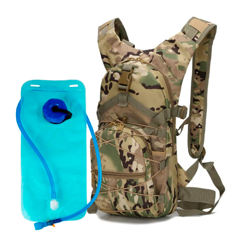 Mochila De Hidratação Refil 3 Litros Ciclismo Corrida Com Bolsos Internos Externos