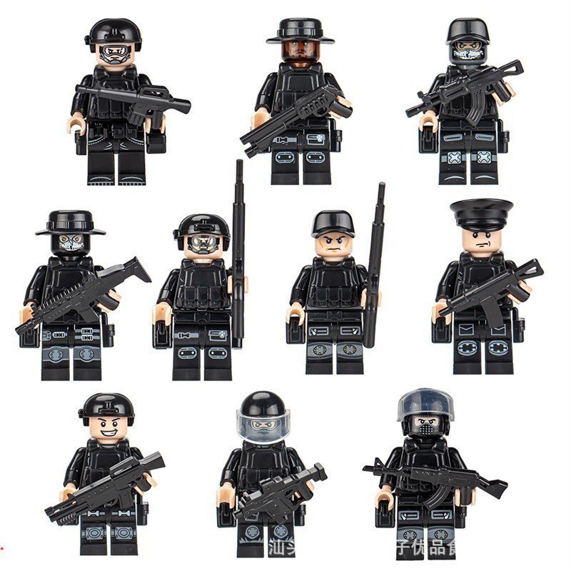 Compatível com Lego Ninja Espaço Guerreiro Super Herói Militar Minifigura Blocos de Construção Montagem de Brinquedos