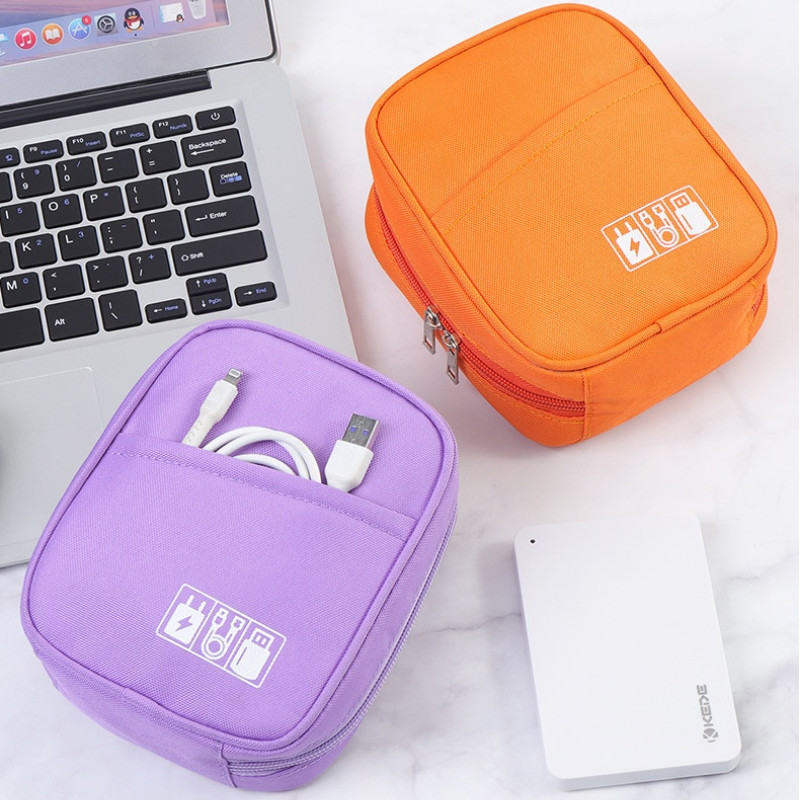Bolsa Digital Multi-Funcional Oxford Para Armazenamento De Cabos De Dados Eletrônica De Proteção De Acessórios Fones De Ouvido Energia Do Banco