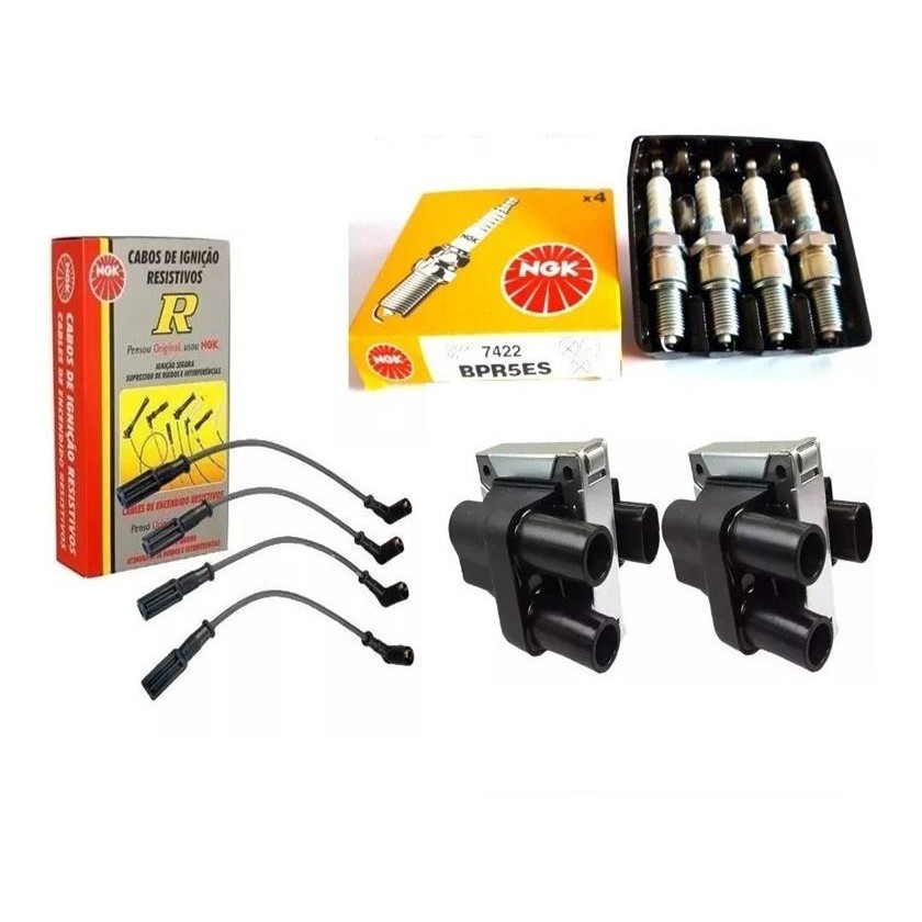 Kit Bobina Cabo E Vela Uno 1.0 Mille Gasolina 1993 A 2001 em Oferta na Shopee