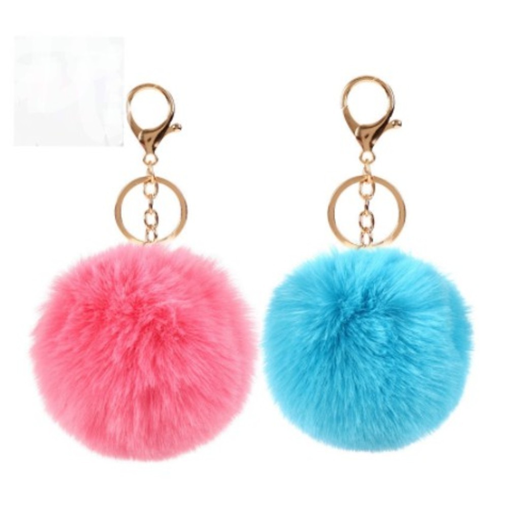 Atacado--12 Peças Chaveiros De Pompom Lote Com Variadas Presentear Cores Misturas em Oferta na Shopee