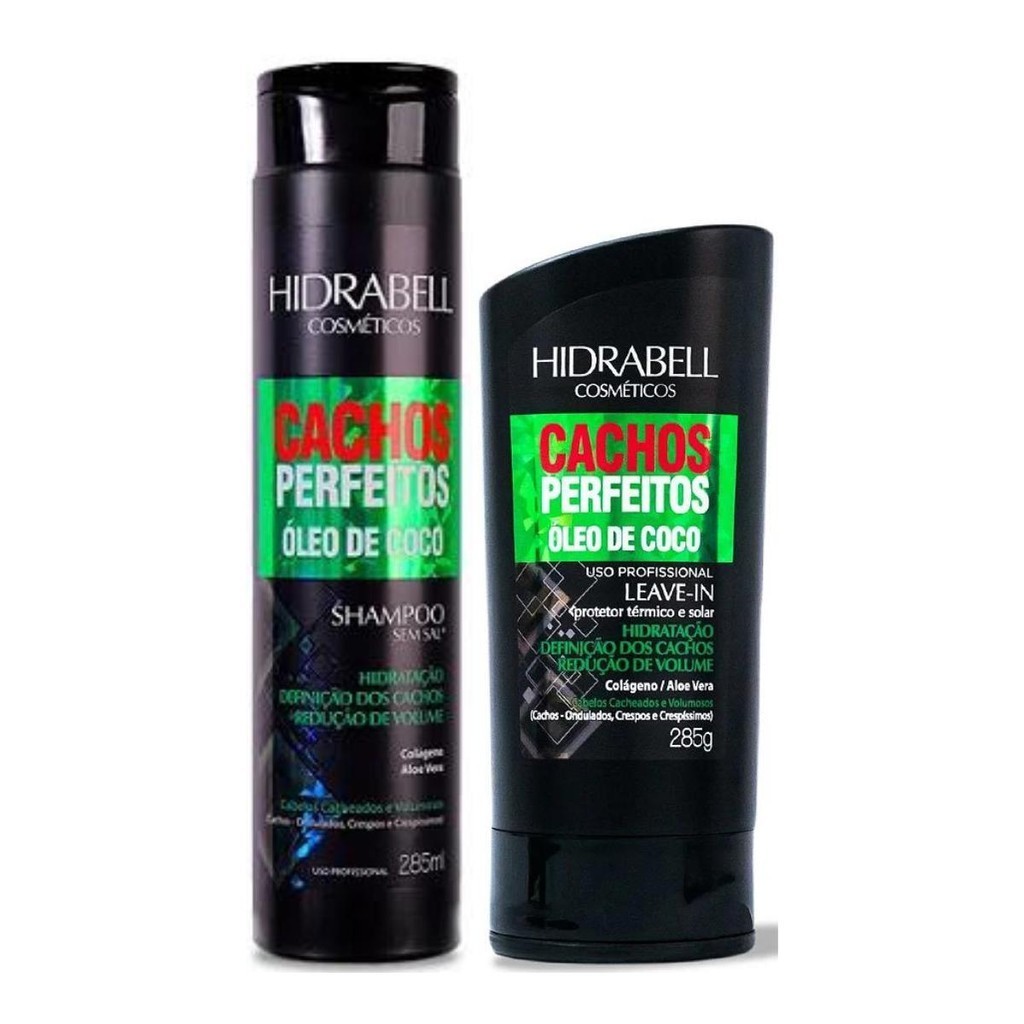 Kit Hidrabel Cachos Perfeitos - Shampoo + Leave-In
