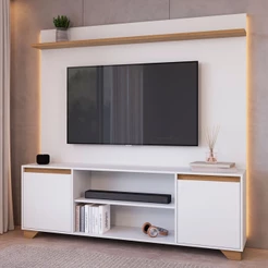 Rack com Painel para TV Até 40 Polegadas Benevello 2 Portas