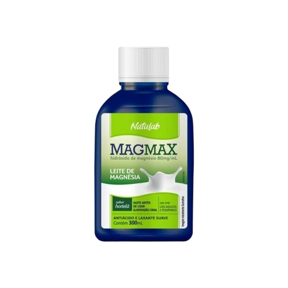 Leite de Magnesia Magmax Sabor Hortela 300ml - Health