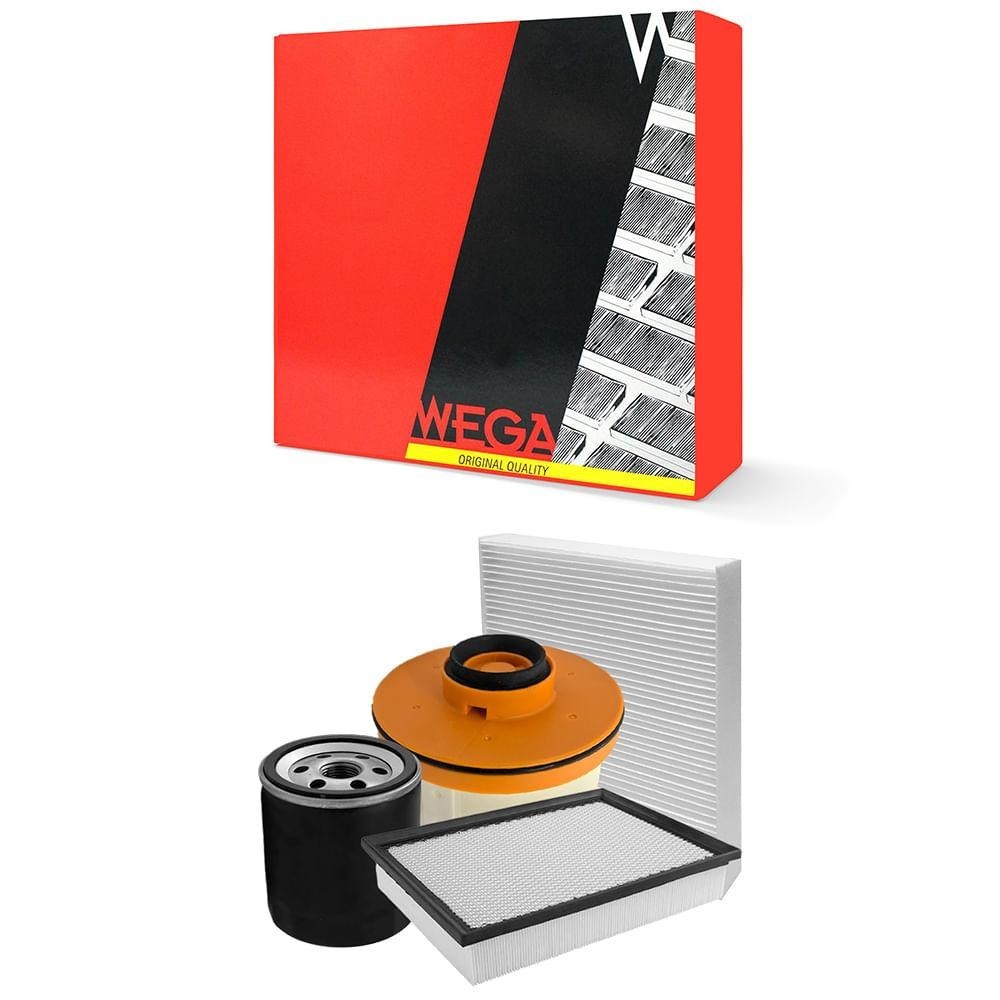 Kit Troca de Filtros Hilux 2.8 16V 2016 a 2024 Diesel Wega