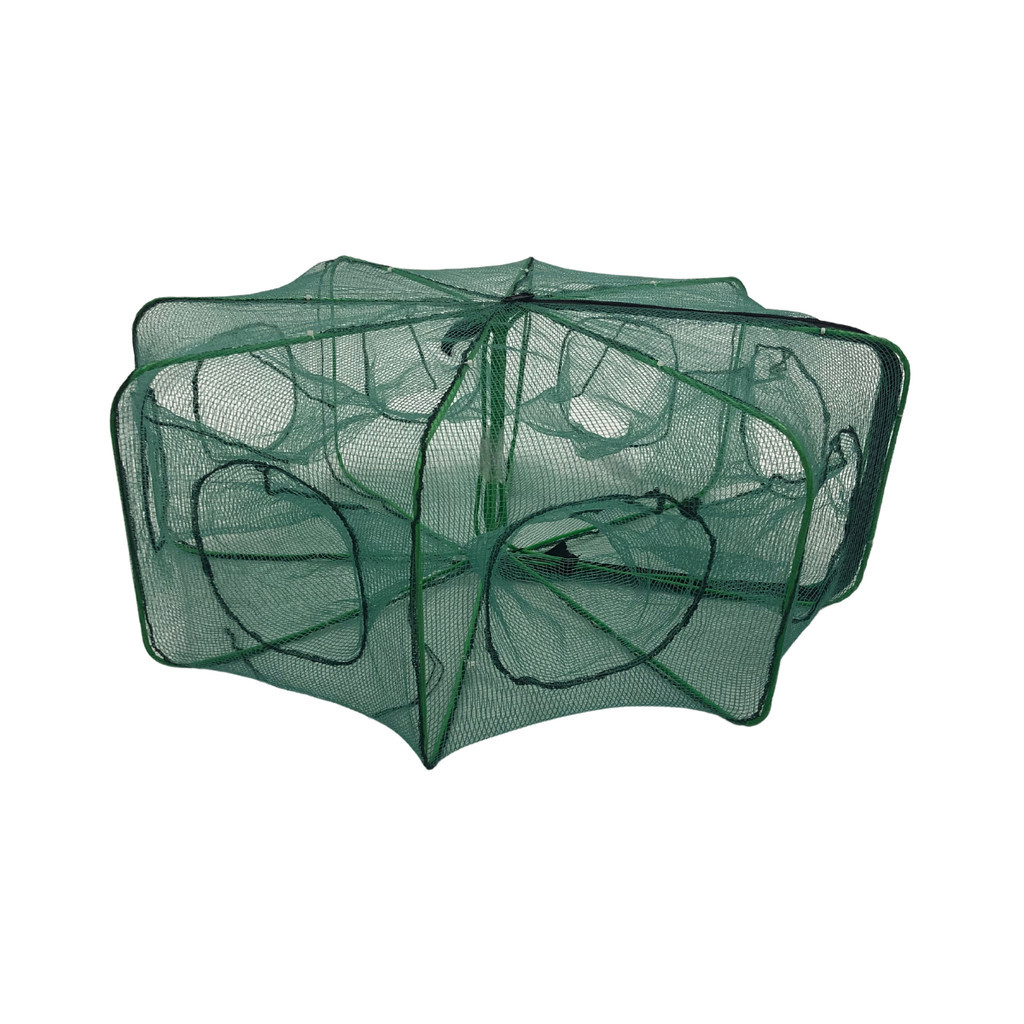 Covo ARMADILHA DE PESCA Isca Viva C/ 8 BURACOS ARTICULADA Camarão Com zíper