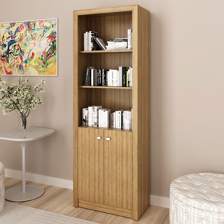 Armário para Escritório 2 Portas Amendoa Me4110  - Tecno Mobili em Oferta na Shopee