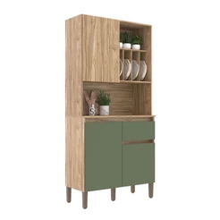 Armário de Cozinha 3 Portas 1 Gaveta Carvalho Oak/Arbo - Decibal