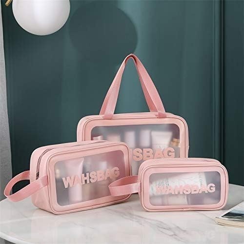 Bolsa Necessaire Transparente Da WashBag Impermeável Com Alça