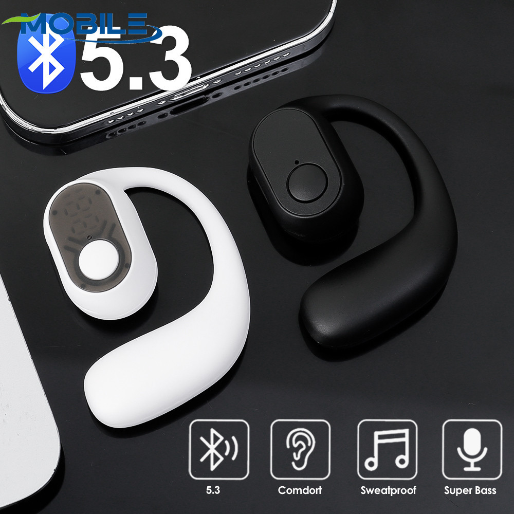 Fones De Ouvido Intra-Auriculares Esportivos-Fone Bluetooth V5.3-Estéreo HiFi Com Cancelamento De Ruído-Prevenção De Que