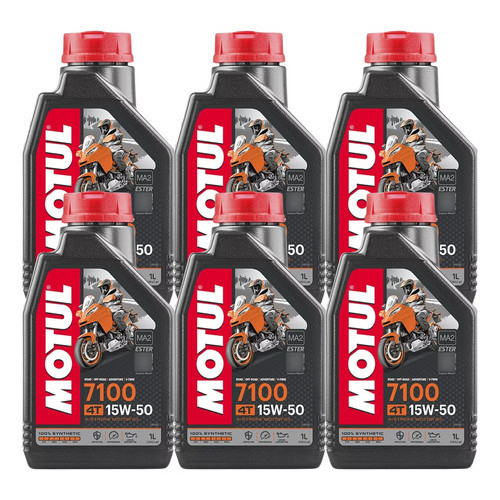 KIT MOTUL 7100 15W-50 4T 6 LITROS em Oferta na Shopee