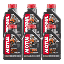 KIT MOTUL 7100 15W-50 4T 6 LITROS