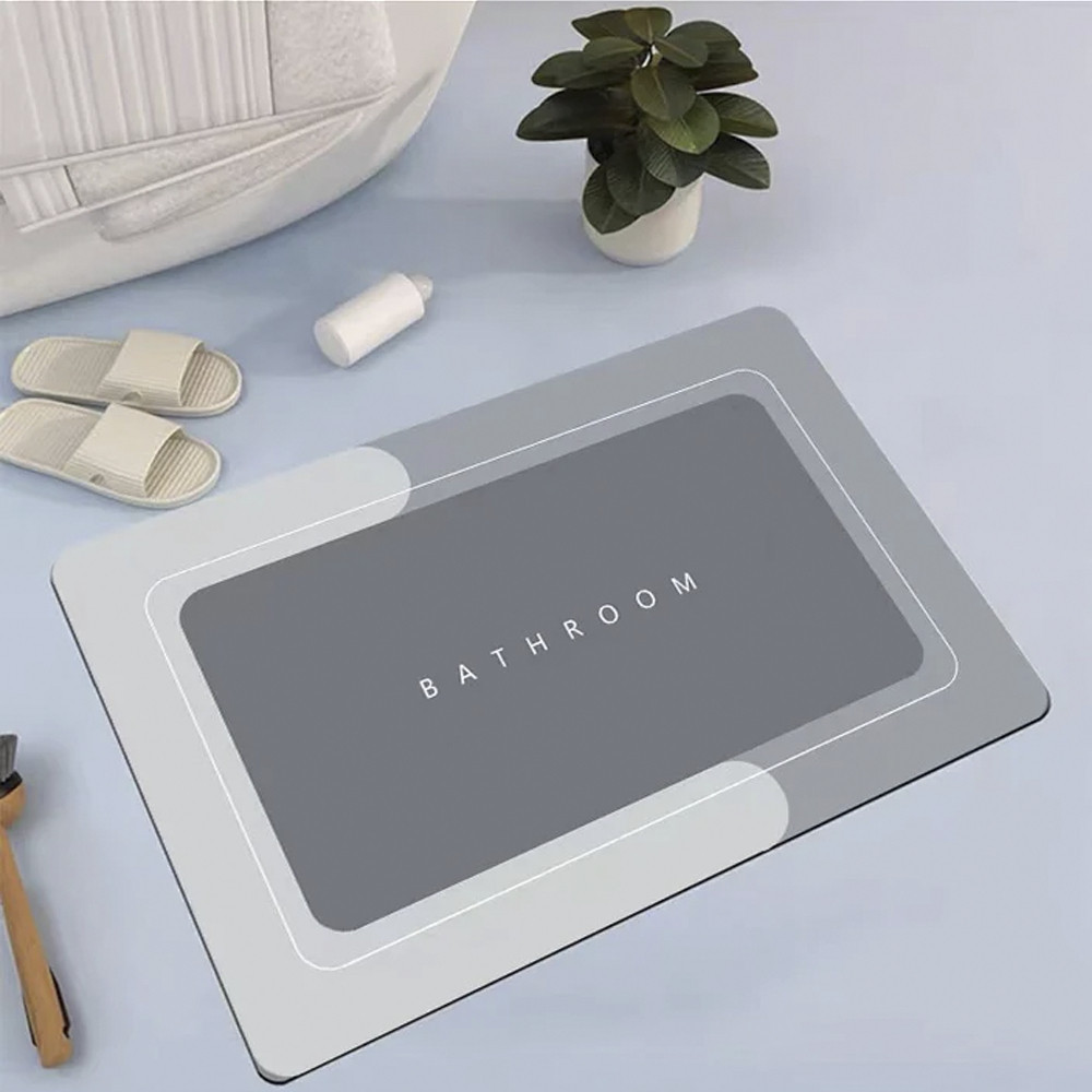 Tapetes de Banho Retangular Cores Sortidas Absorvente de Secagem Rapida Atiderrapante de Banheiro/Porta de Entrada Antiderrapante e Absorção Superior Confortável para Entrada, Banheiro, Chuveiro e Quarto