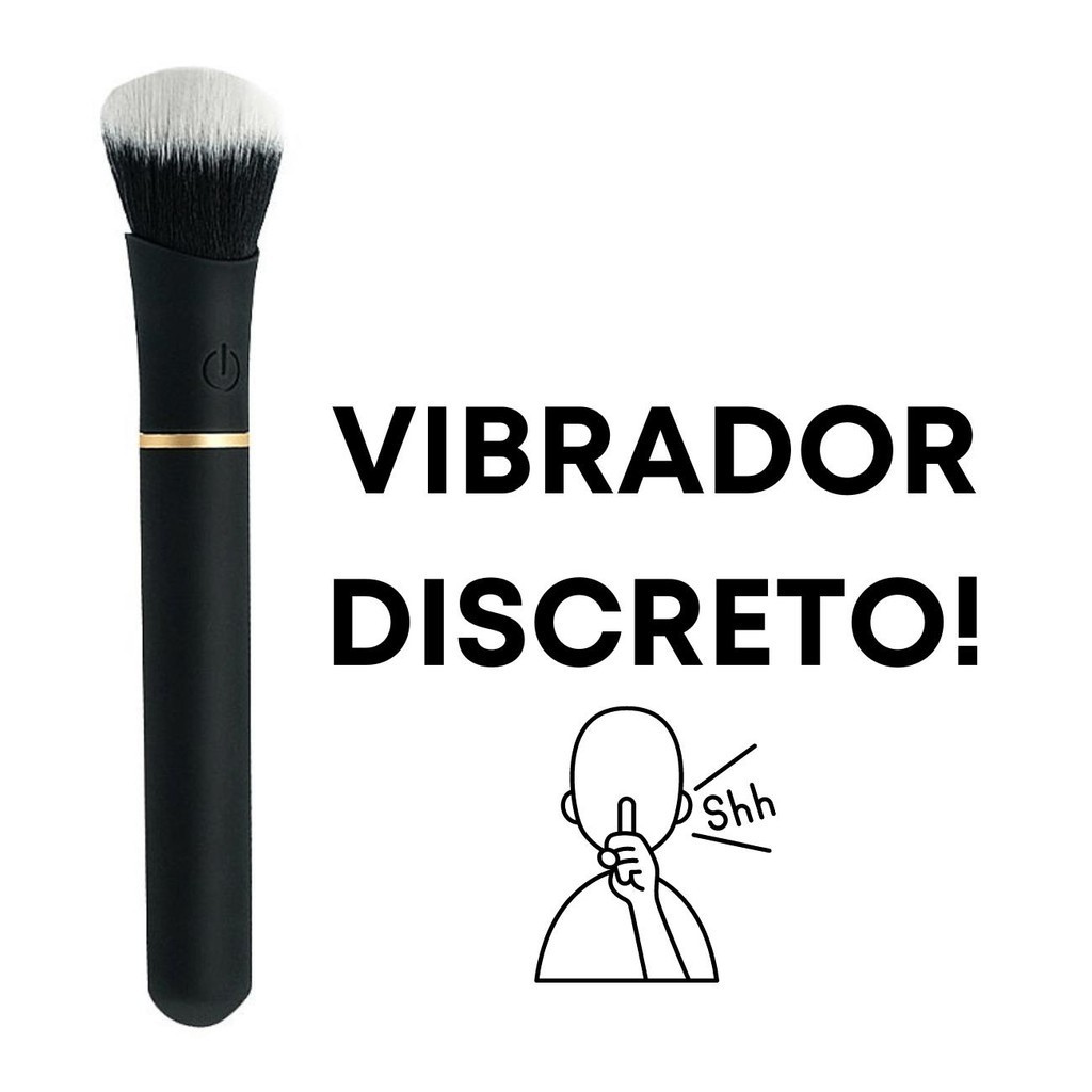 Pincel Vibrador Recarregável Maquiagem Ponto G Discreto em Oferta na Shopee