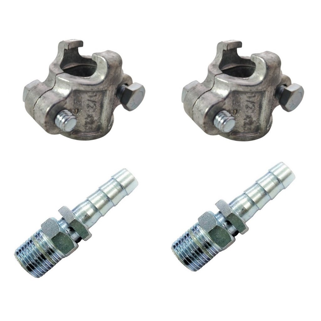 Kit Espigão Abraçadeira Aço P/ Mangueira 1/2 Lavajato Auto