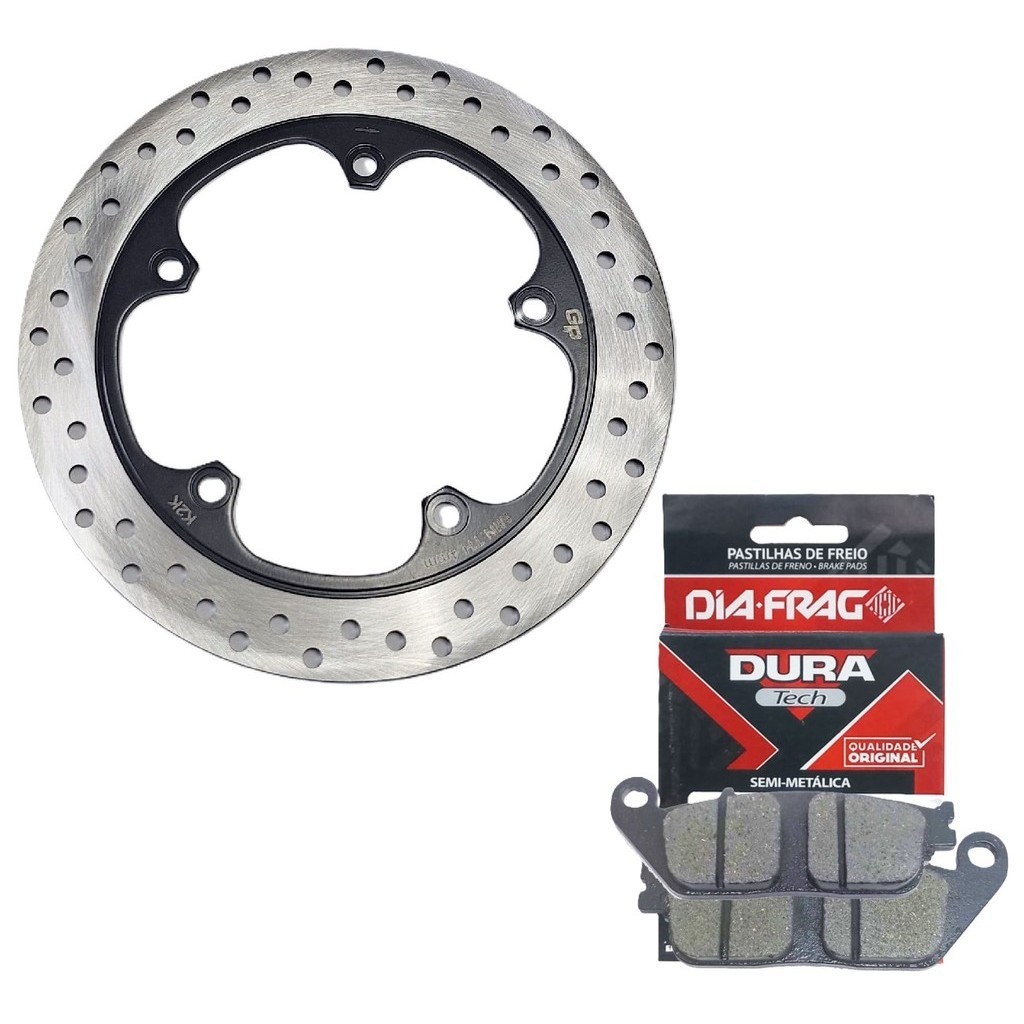 Disco de Freio Dianteiro Cb 300f Twister Com Abs 2023-2024 + Pastilhas Diafrag D