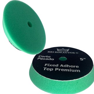 Boina Espuma para polimento 5"Corte Pesado Verde Fixed Adhere Top Premium em Oferta na Shopee