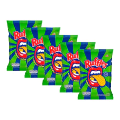 Kit 5 Batata Ruffles Elma Chips Sabor Cebola e Salsa 115g