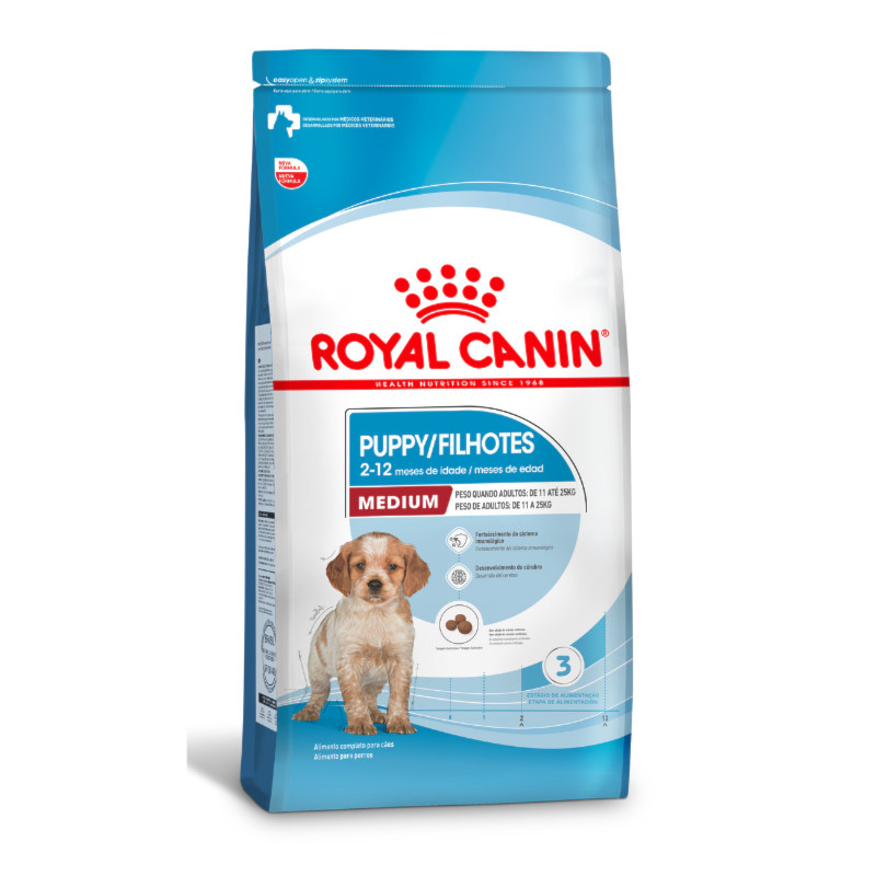 Ração Royal Canin Medium Puppy Cães Filhotes Raças Médias 2,5kg em Oferta na Shopee