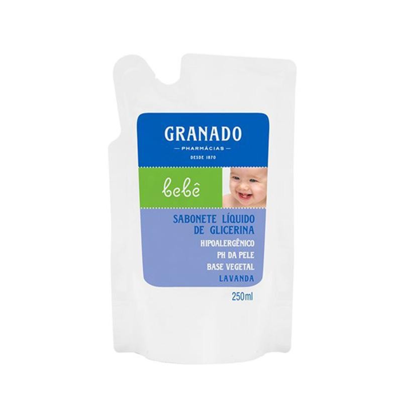 Sabonete Líquido de Glicerina Refil Granado Bebê Lavanda 250ml em Oferta na Shopee