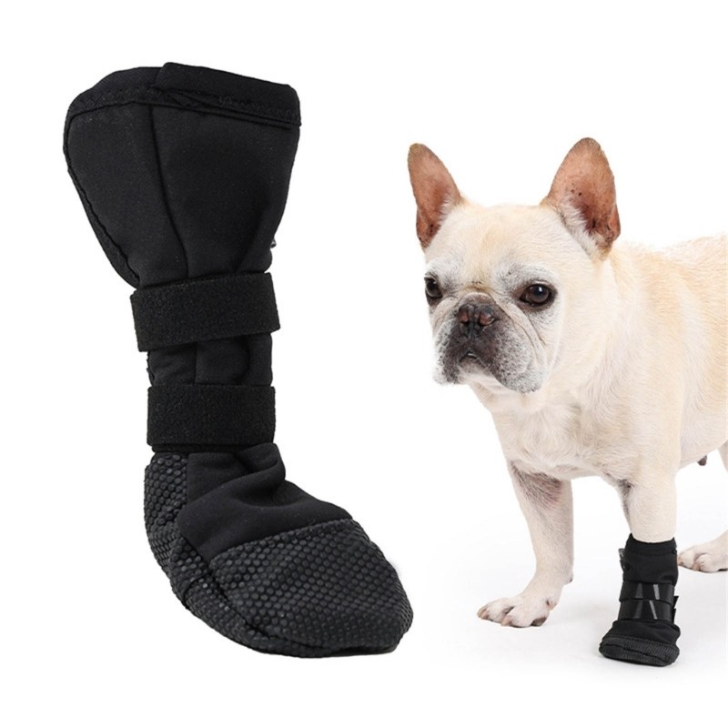 HO 2 Pares De Sapatos Para Cães , Capa Protetora Pés De Animais De Estimação , Botas Com Aderência Grossa