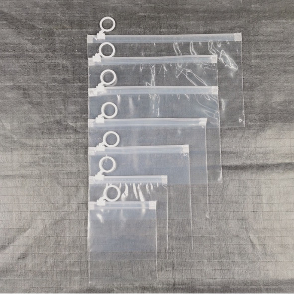 (10 Peças) Saco de Armazenamento Transparente em PE com Anel de Zíper 9411