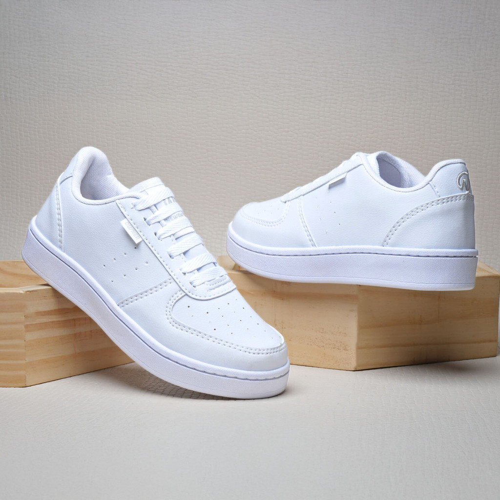 Tênis Branco Masculino Casual Skate Urbano Conforto Total 38 ao 43