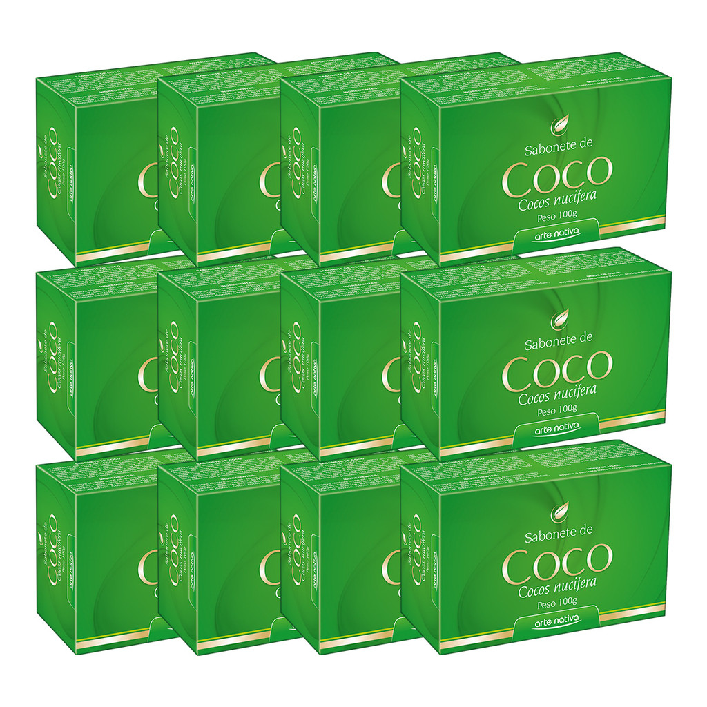Kit 12 und Sabonete De Coco Arte Nativa 100g em Oferta na Shopee