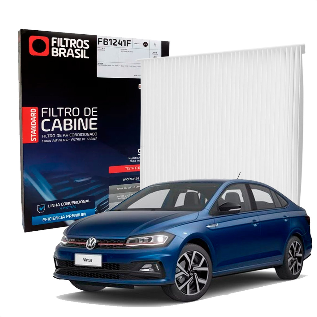 Filtro Ar Condicionado Cabine Volkswagen T-Cross Polo Virtus Nivus em Oferta na Shopee