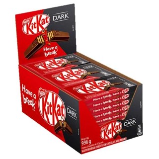 Chocolate Kit Kat Dark Com 24 Unidades De 41,5g em Oferta na Shopee