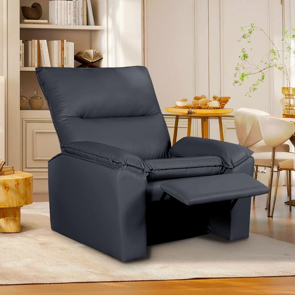 Poltrona do Papai Reclinável Copenhagen Corino Cinza em Oferta na Shopee