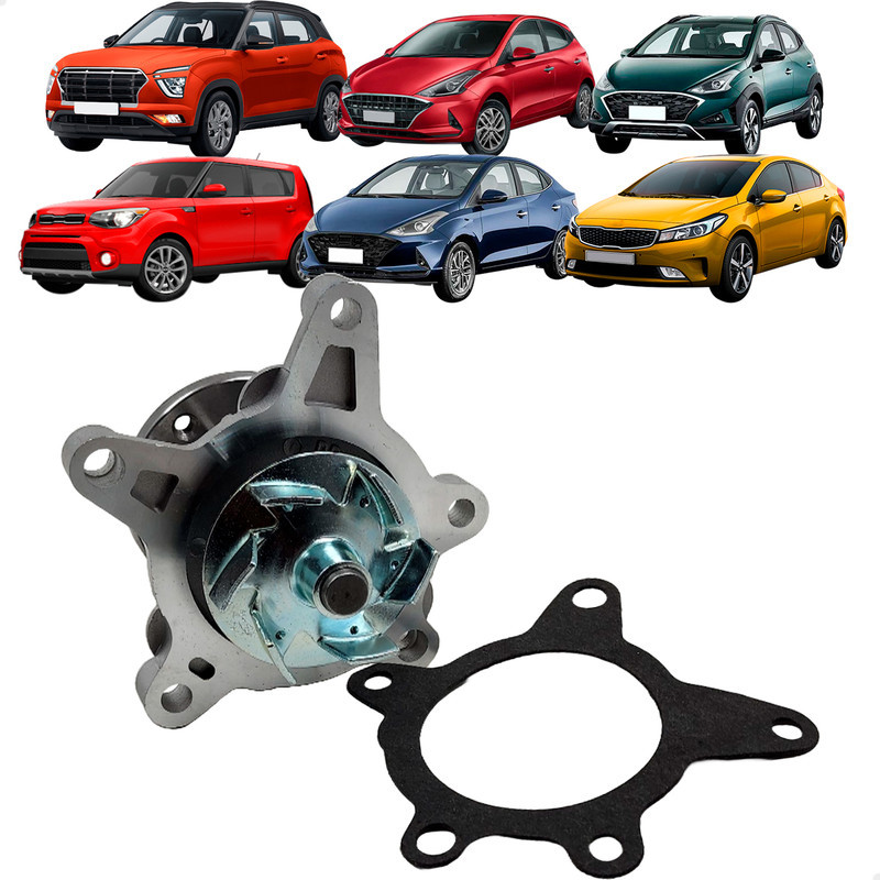 Bomba D'agua Creta/ HB20/ HB20S/ HB20X/ Veloster  - Kia Cerato/ Soul 1.6 16v 2009 Até 2018