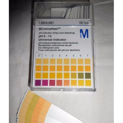 2 Fita Para Medir Ph 0-14 Cx C/100 Tira Merck Alemanha