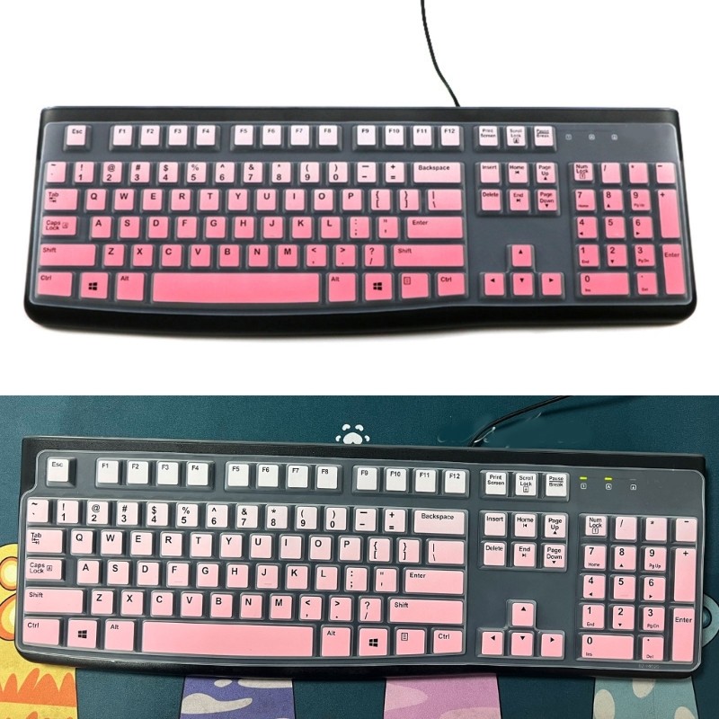 Li * Protetores Pele Capa Teclado Silicone Transparente À Prova D Poeira
