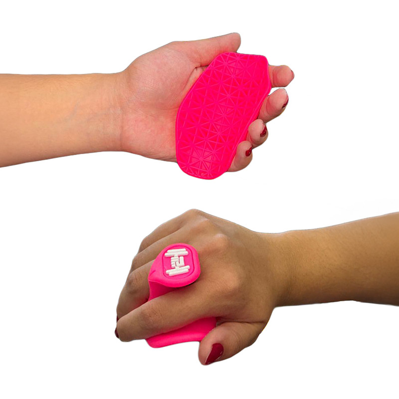 Par de Strap de Treino Academia Treino Cross Fit Certificado Confiável Cor Rosa Neon