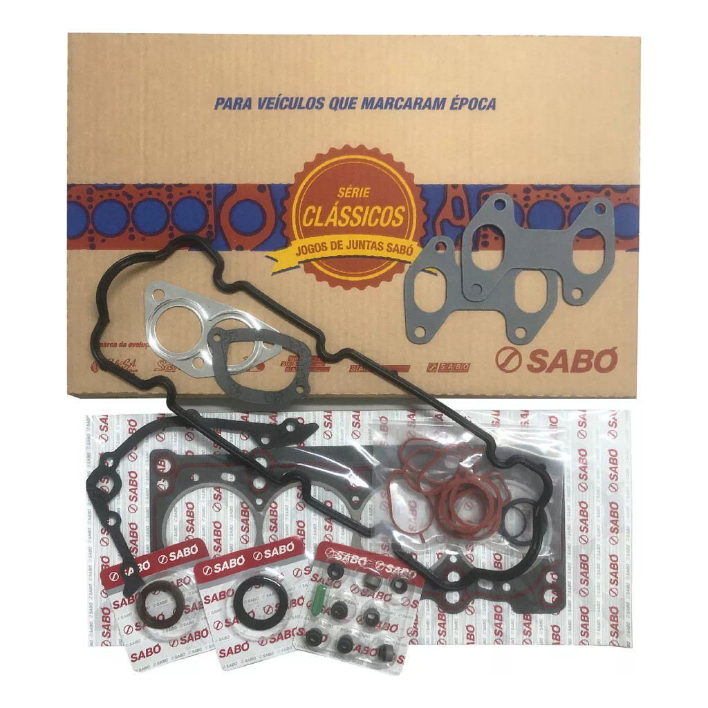 Kit Jogo de Junta de Motor com Retentor Original Sabo PALIO SIENA UNO STRADA FIRE