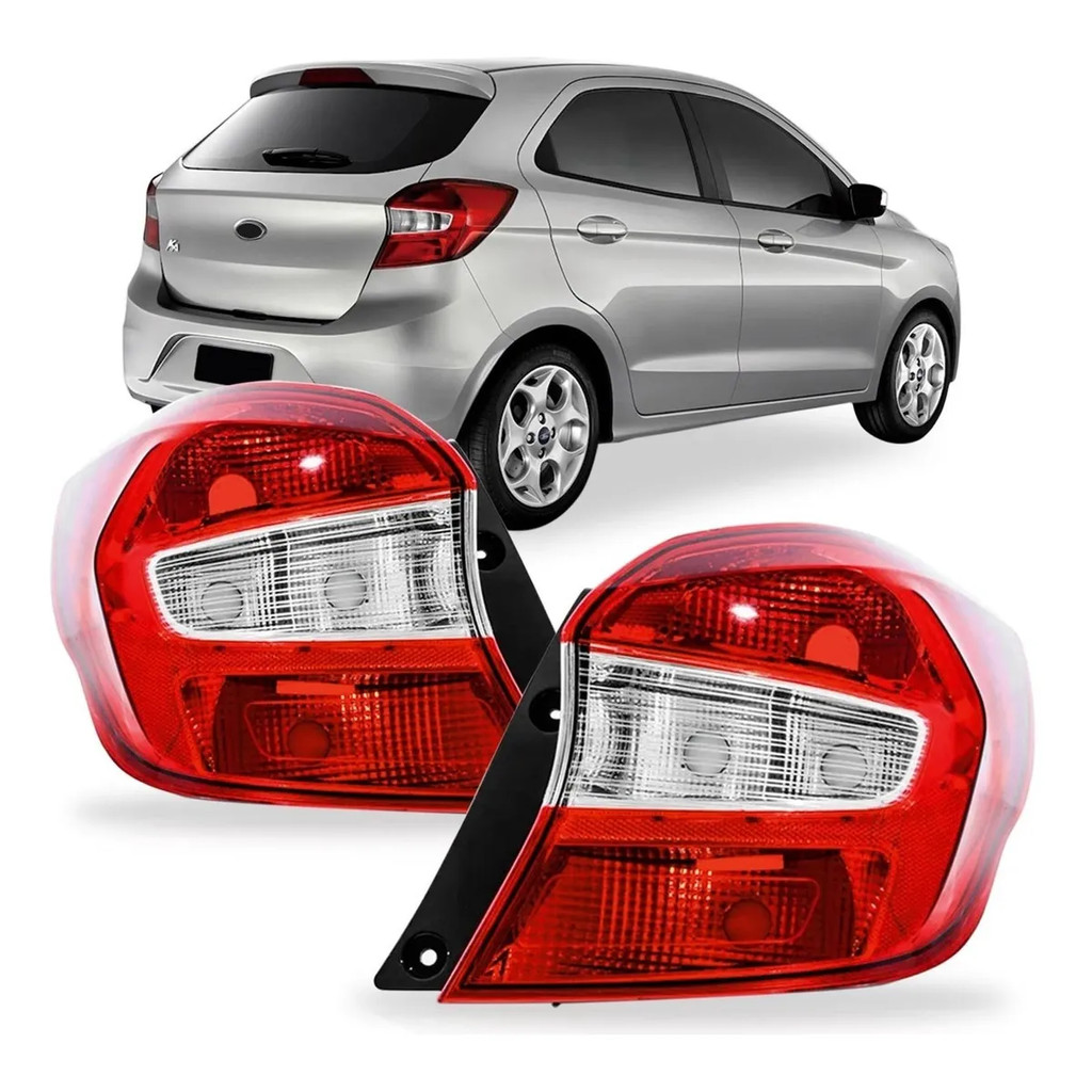 Lanterna Traseira Ford Ka Hatch 2015 2016 2017 2018 Cristal