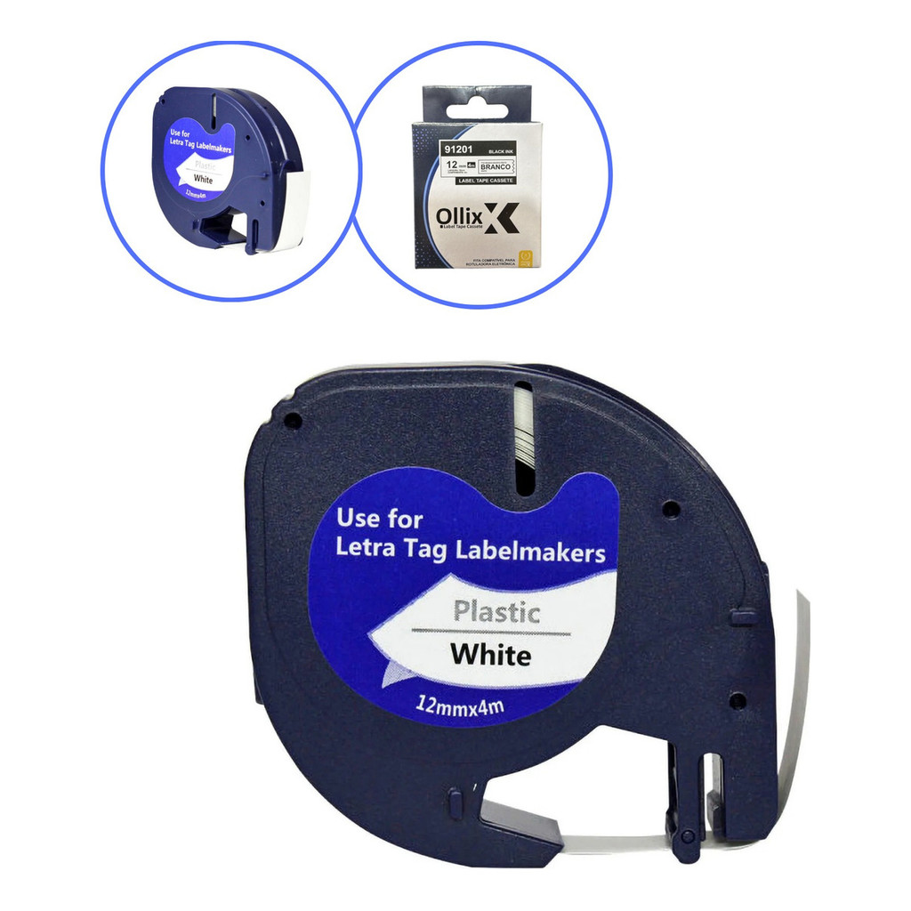 Fita Etiquetador Compatível 91201 Ollix  12mm X 8m - Novo em Oferta na Shopee