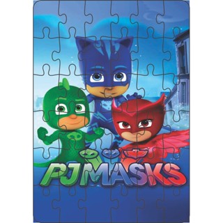 Quebra-Cabeça Jogo Infantil Educacional PJ Masks 36 peças MDF 18x26 em Oferta na Shopee