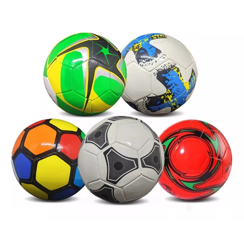 Bola De Futebol Campo Tamanho Oficial Couro Sintético BASIK PRIME #5
