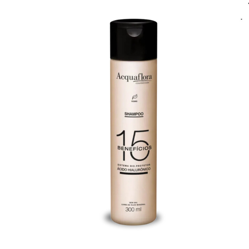 Shampoo Acquaflora 15 Benefícios 300ml