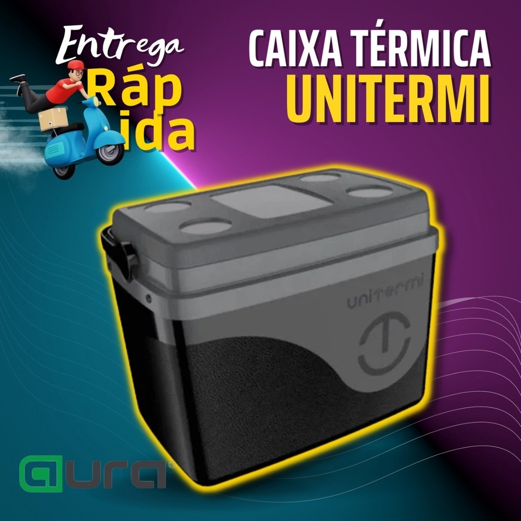 Caixa Térmica Cooler Floripa 7,5 L Com Alça 12 Latas Unitermi